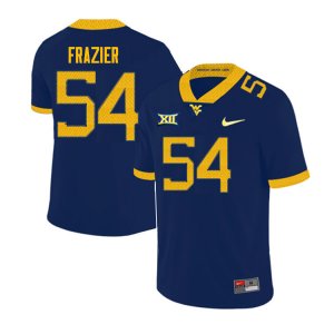 Men's West Virginia Mountaineers NCAA #54 Zach Frazier Navy Authentic Nike Stitched College Football Jersey HN15X48XE